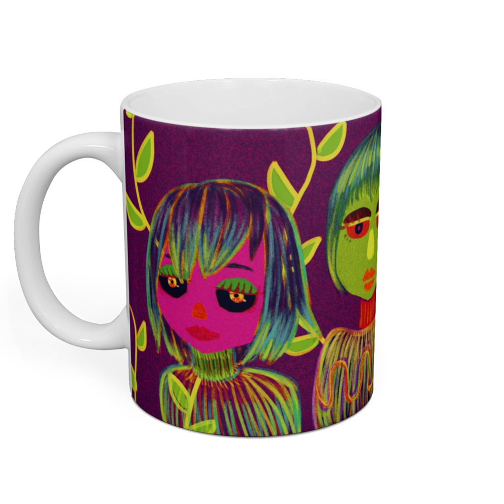 三人娘のマグカップ