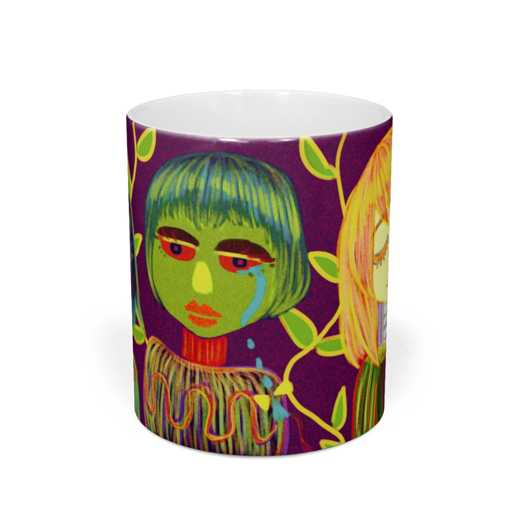 三人娘のマグカップ