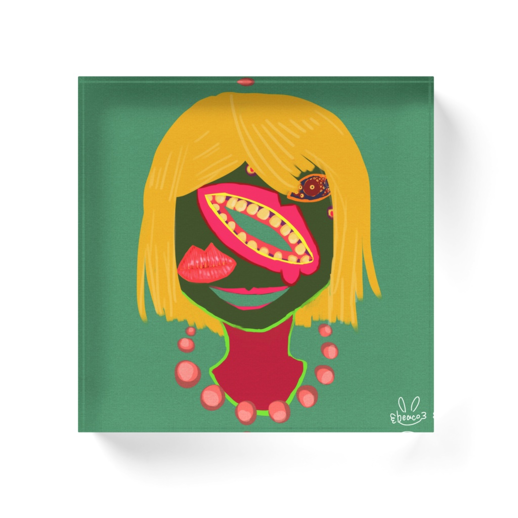 【アクリルブロック】ふくがんアクリル2【オリジナル】