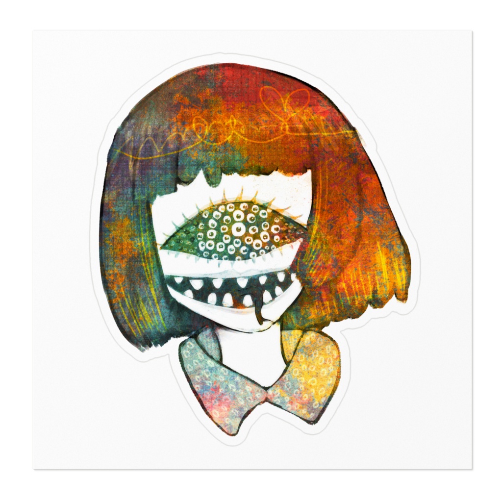 【ステッカー】目m目【オリジナル】