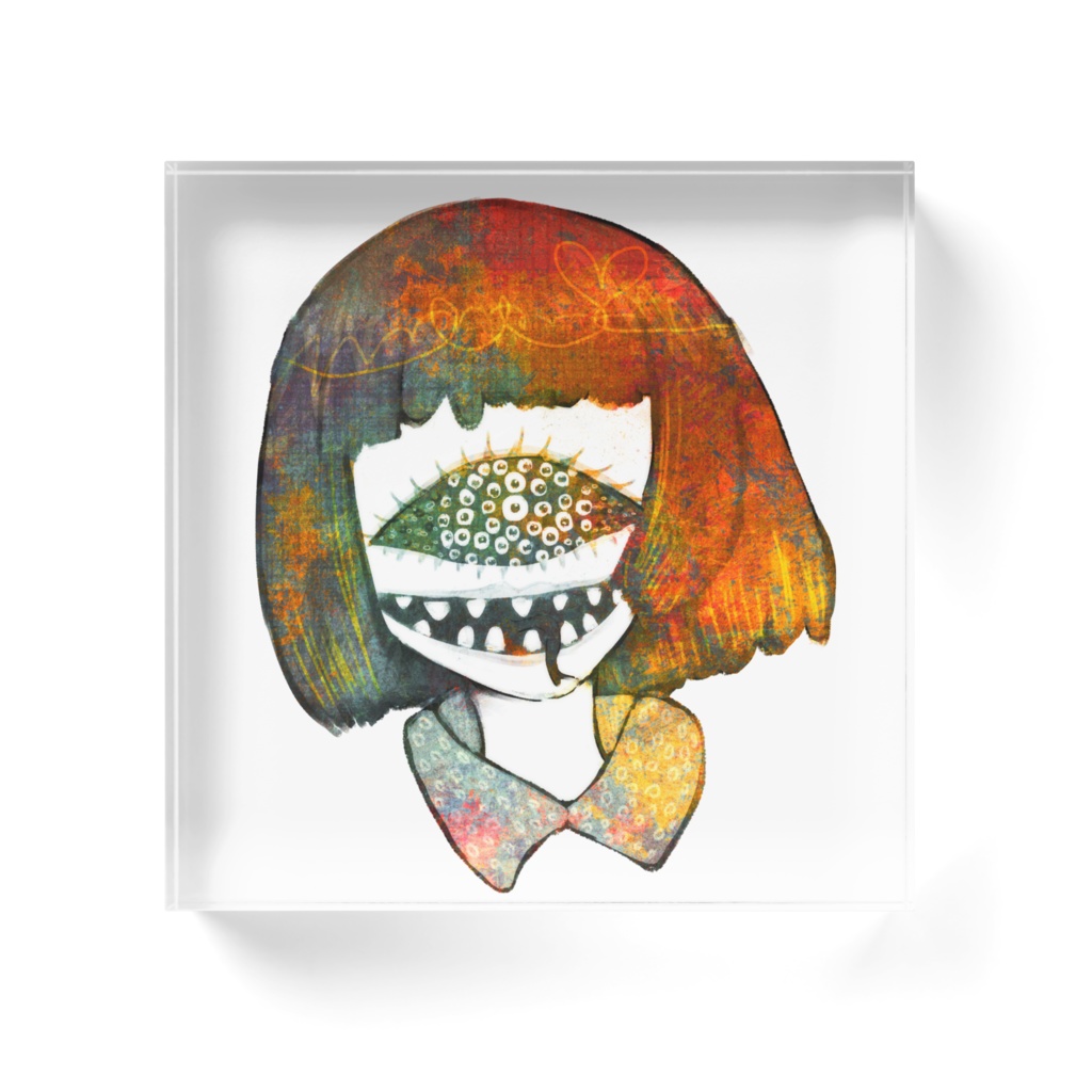 【アクリルブロック】目m目【オリジナル】