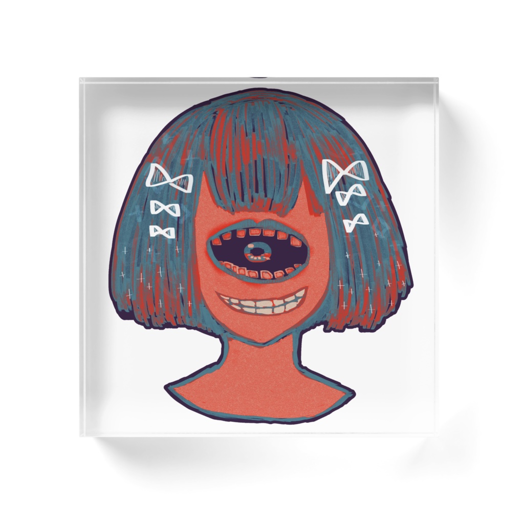 【アクリルブロック】おめめめ【オリジナル】