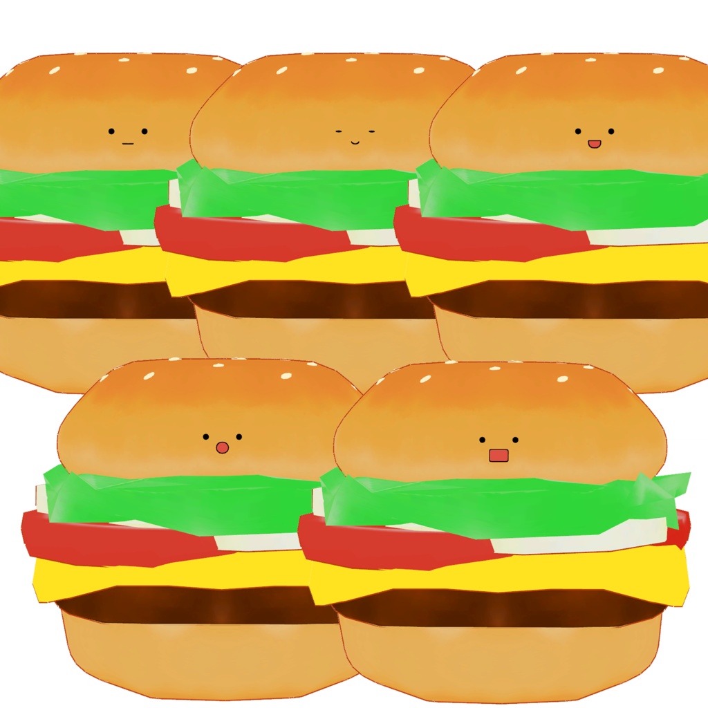 【弾力抜群】ハンバーガー / Hamburger