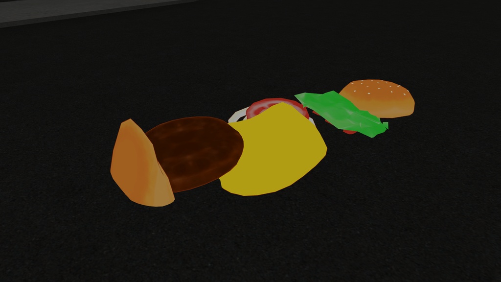 【弾力抜群】ハンバーガー / Hamburger