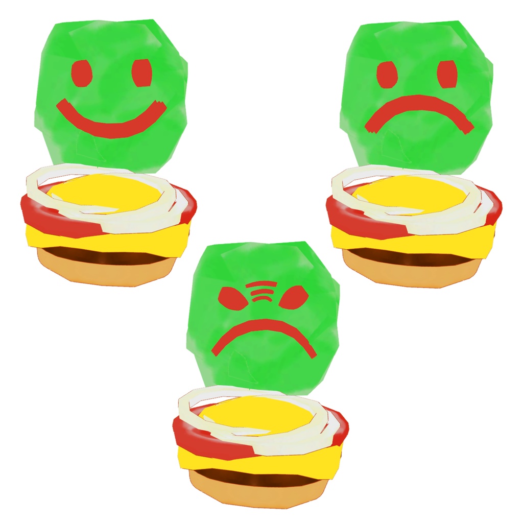 【弾力抜群】ハンバーガー / Hamburger