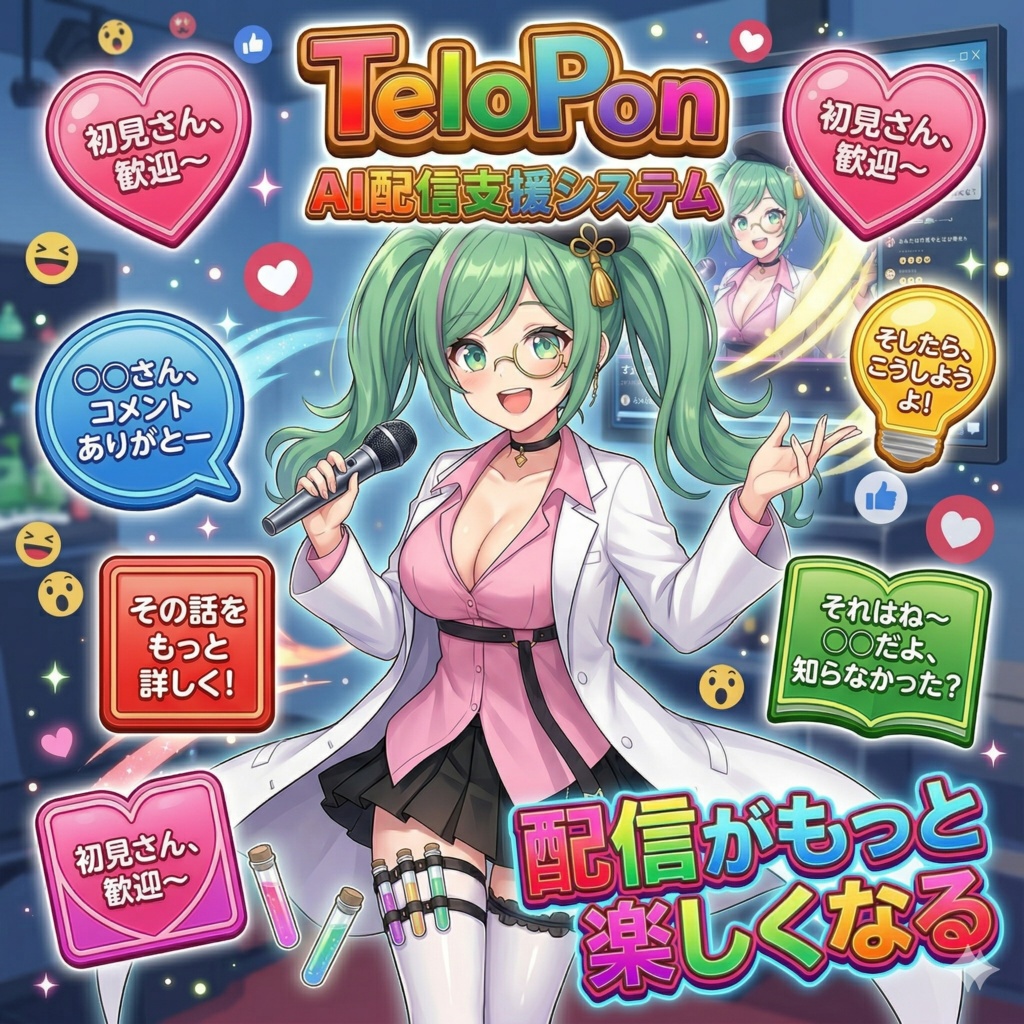 AI配信支援システム【TeloPon】