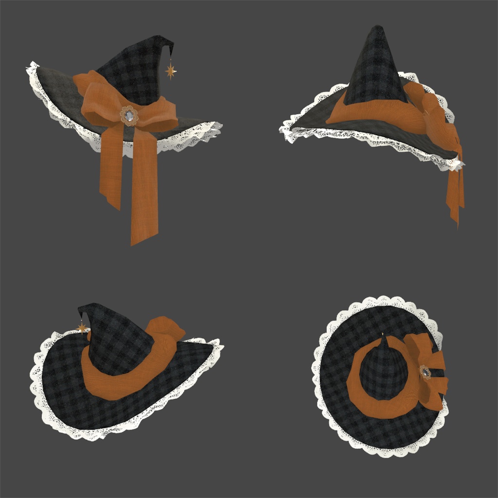 【揺れる】魔女帽子 VRChat想定