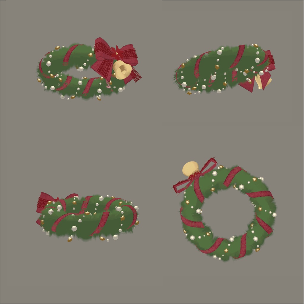 【おまけ付】クリスマス天使の輪 3色セット