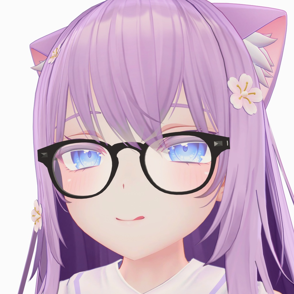 【10アバター対応】ボスリントン眼鏡 “JOHNNY” 【VRC想定】