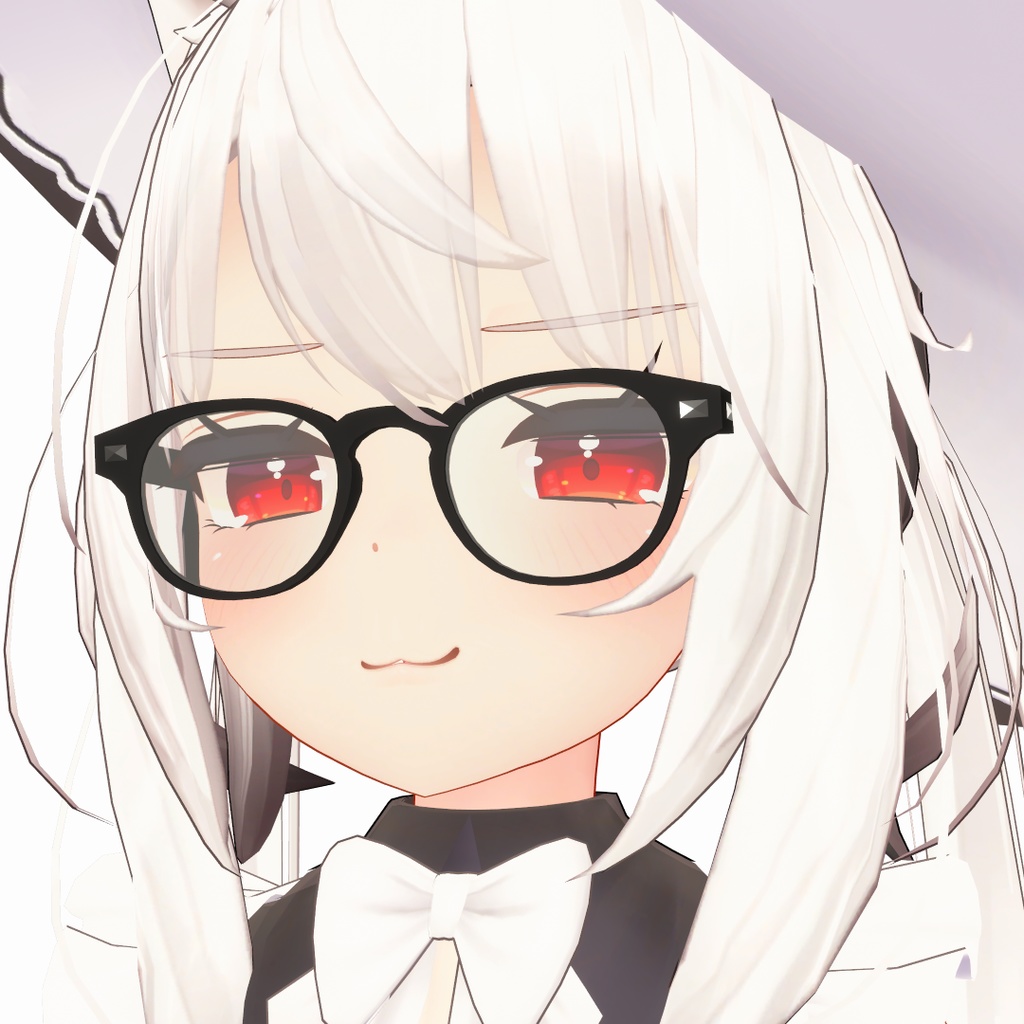 【10アバター対応】ボスリントン眼鏡 “JOHNNY” 【VRC想定】