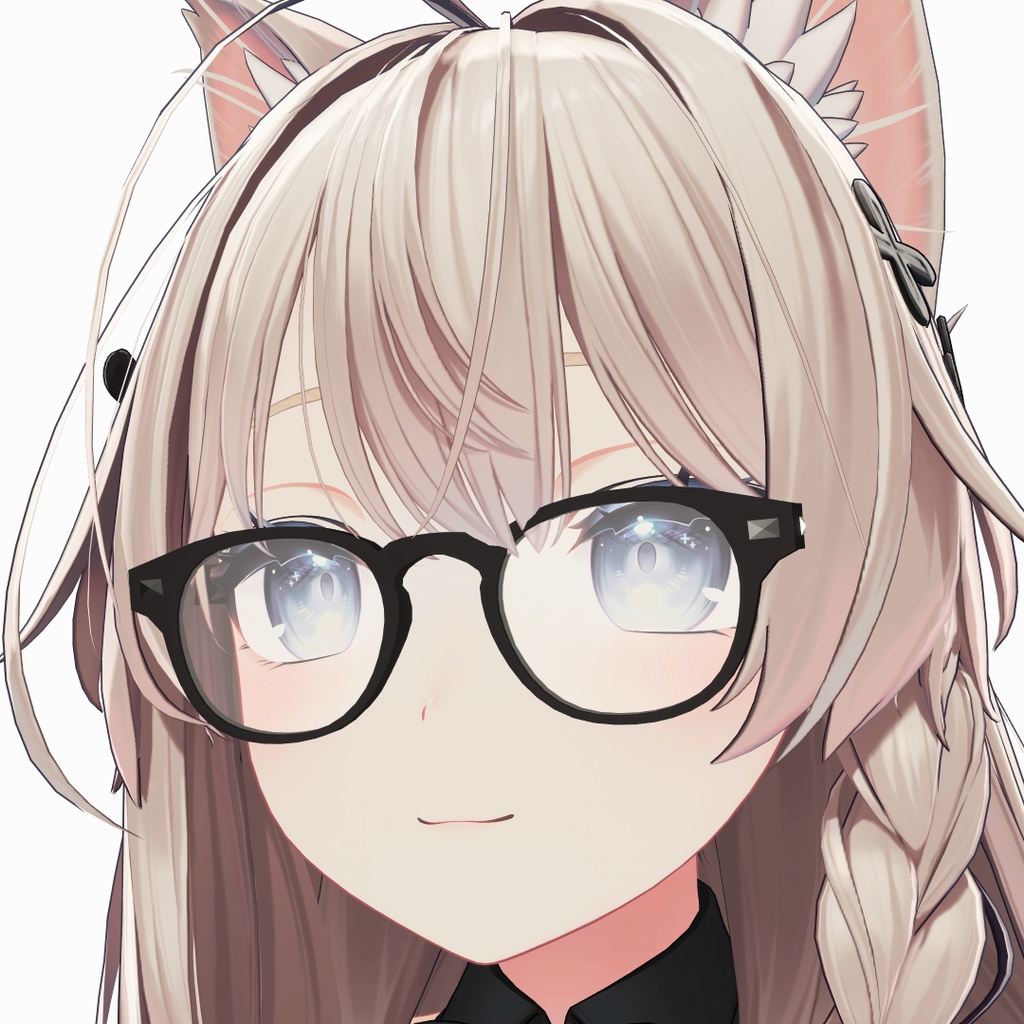 【10アバター対応】ボスリントン眼鏡 “JOHNNY” 【VRC想定】