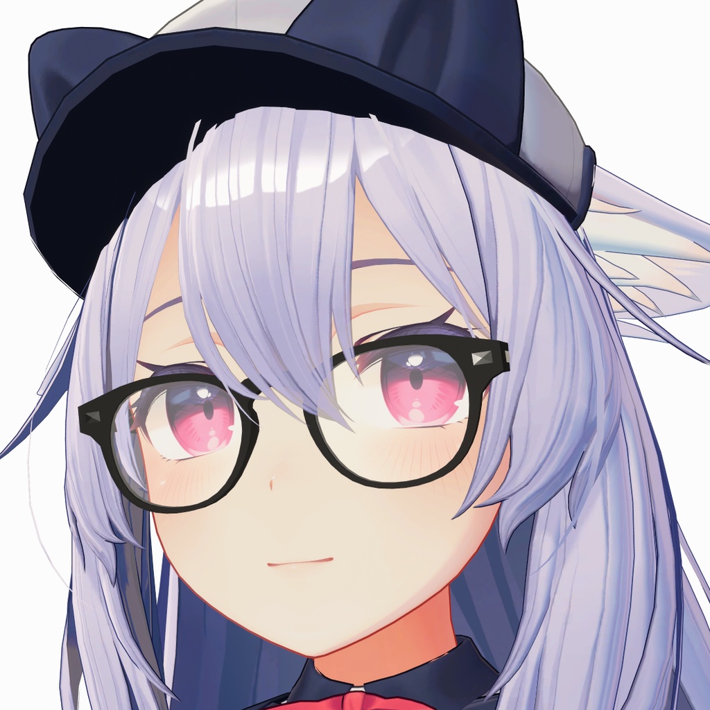 【10アバター対応】ボスリントン眼鏡 “JOHNNY” 【VRC想定】