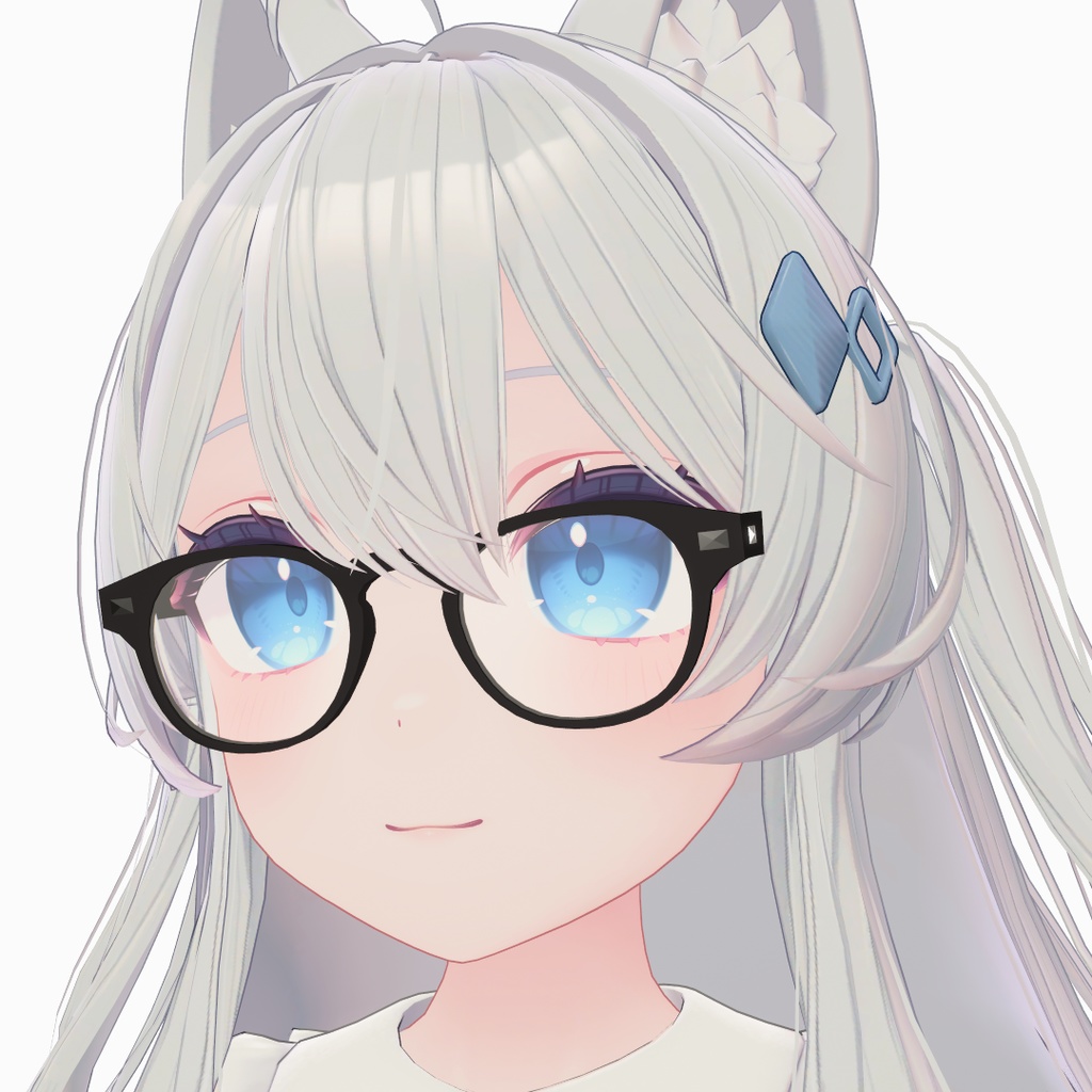 【10アバター対応】ボスリントン眼鏡 “JOHNNY” 【VRC想定】