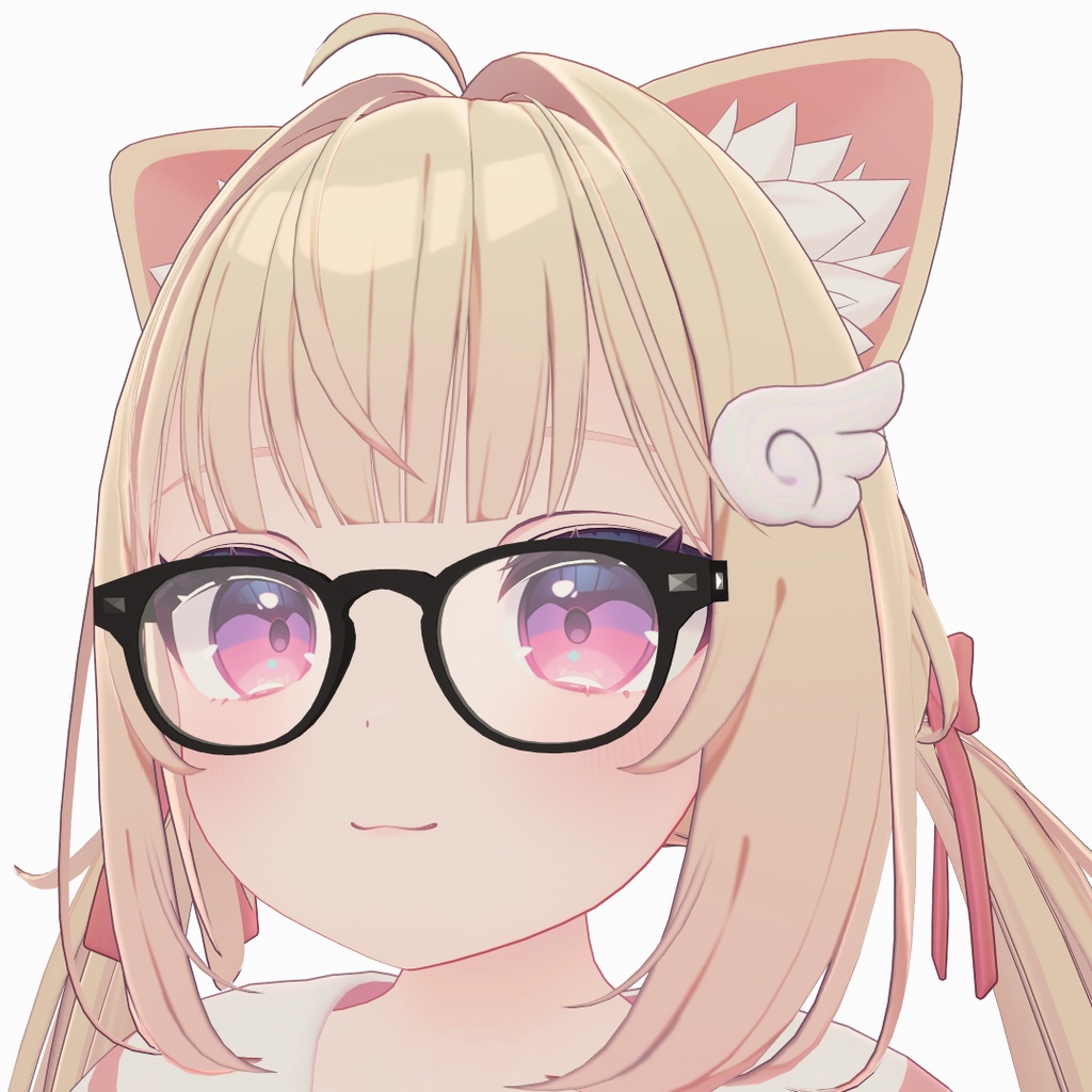 【10アバター対応】ボスリントン眼鏡 “JOHNNY” 【VRC想定】