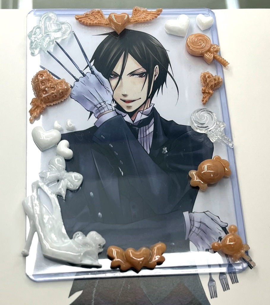 ピンクホワイト硬質ケース