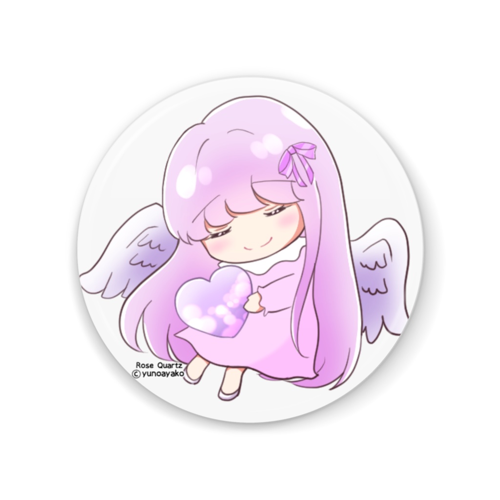 Rose quartzミニキャラ缶ミラー