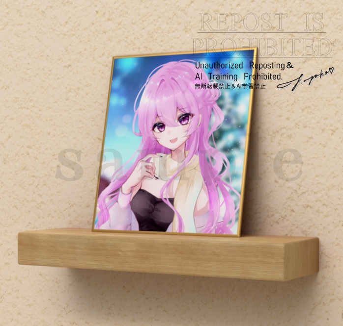 ゆのあやこ代理ちゃんXmas2025ミニ色紙