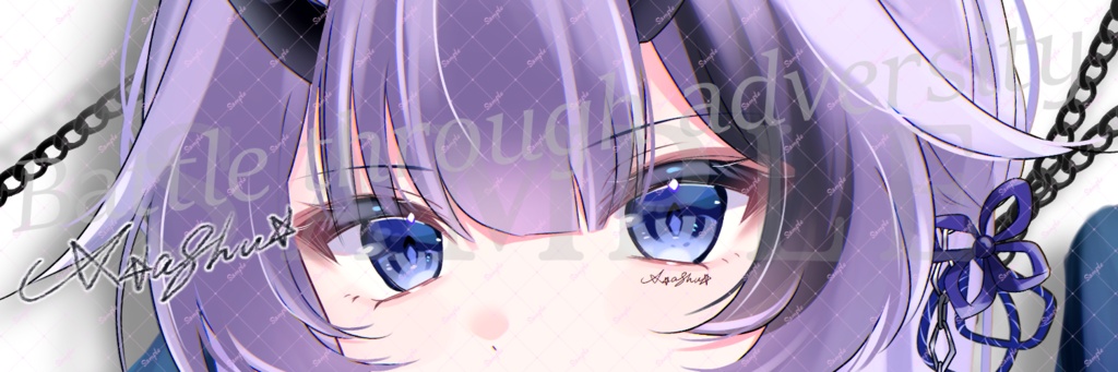 期間限定!Xあやこ亜種推しヘッダー_鬼立ち絵2026!2種&IRIAM用リサイズ版セット