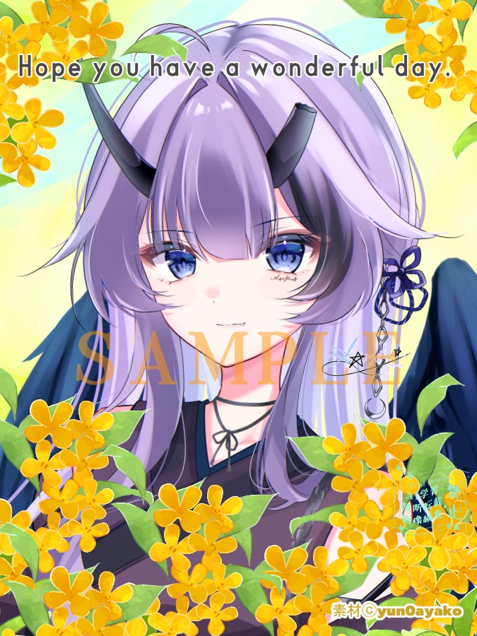 【復刻版】金木犀おはようVtuber素材!背景色2種類 #キンモクセイ #おはV素材