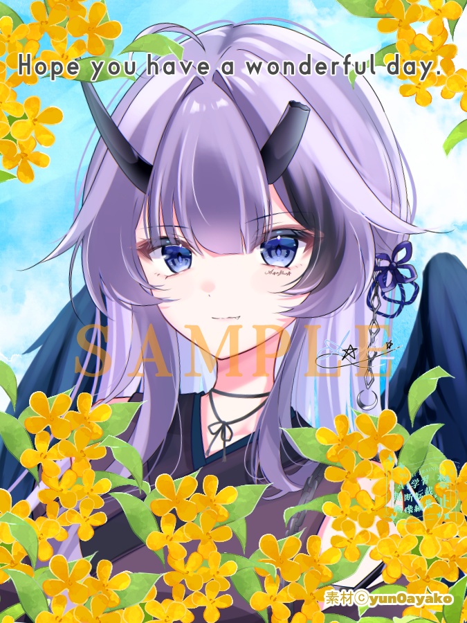 【復刻版】金木犀おはようVtuber素材!背景色2種類 #キンモクセイ #おはV素材