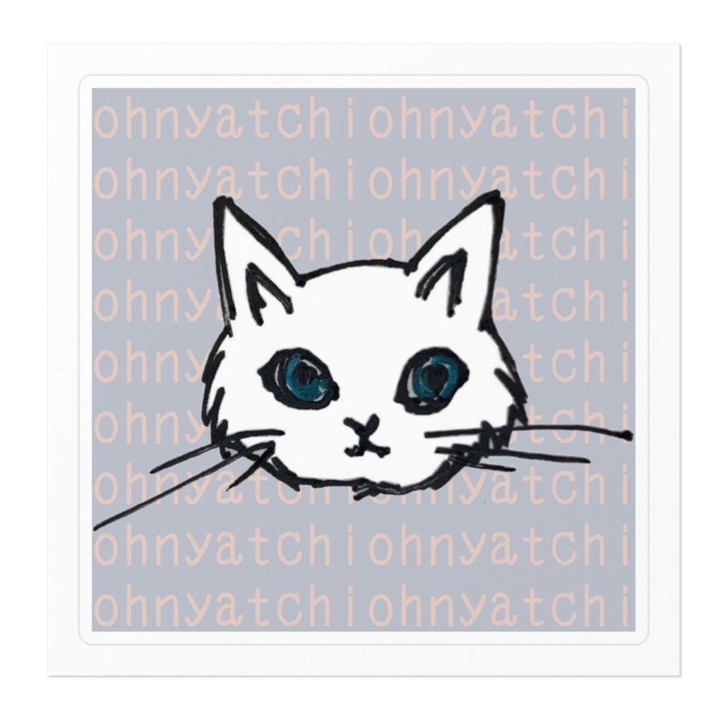 ステッカー cat 猫 ohnyatchi