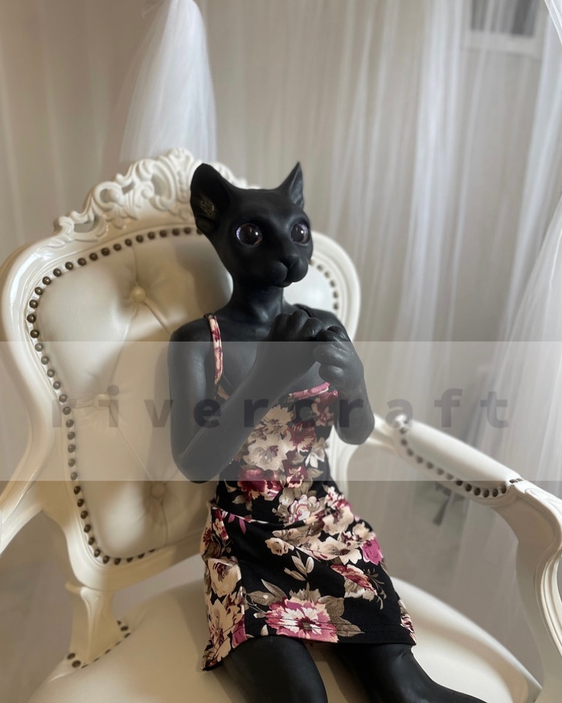 ケモノドール 獣人 猫 メスケモ アートドール フィギュア cat doll kemono