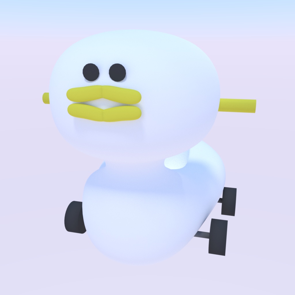 【3Dモデル】あひるおまる、中世ヨーロッパのおまる