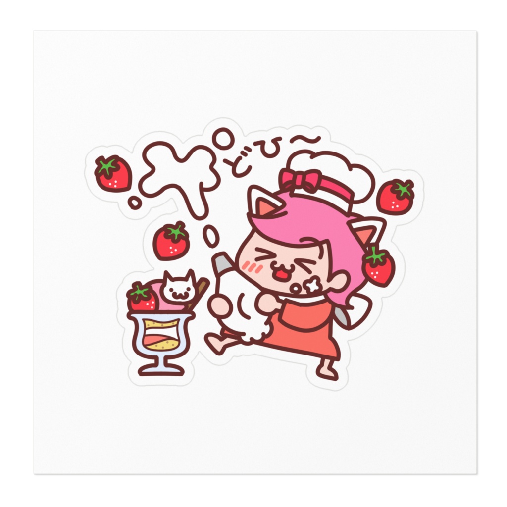 ステッカー:お料理もこちゃんver.