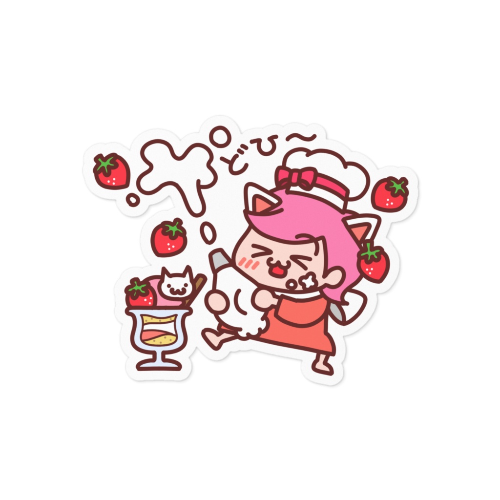 ステッカー:お料理もこちゃんver.