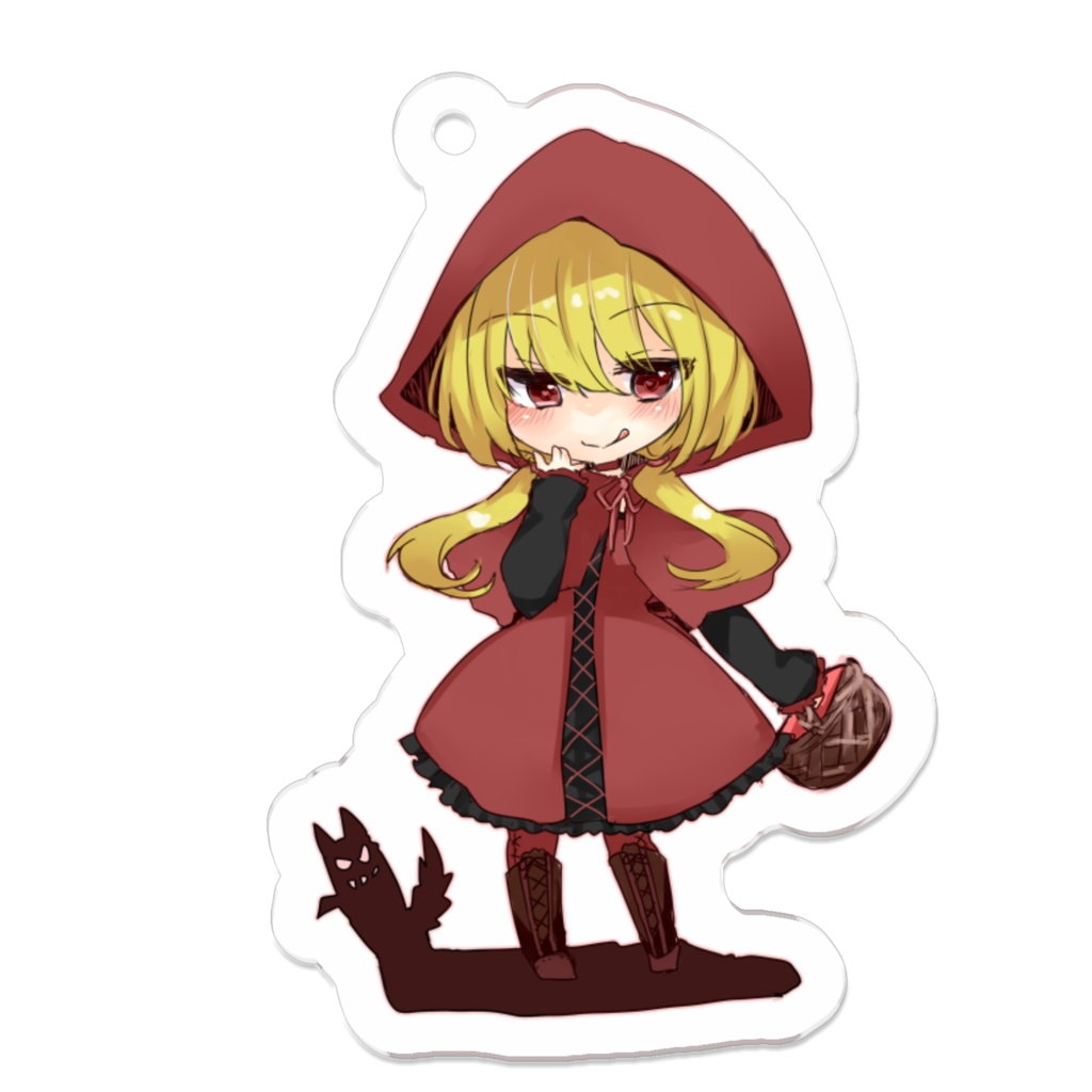 セリアさん(赤頭巾)アクリルキーホルダー