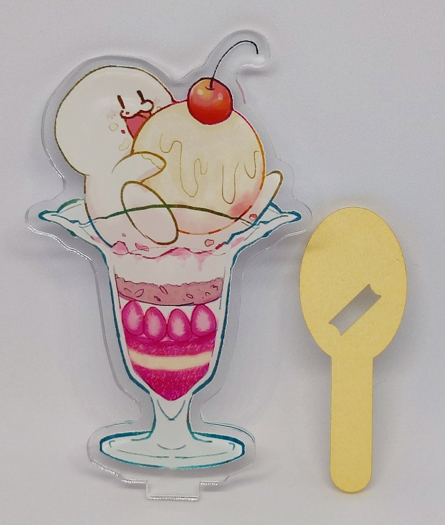 まめたんパフェアクリルフィギュア