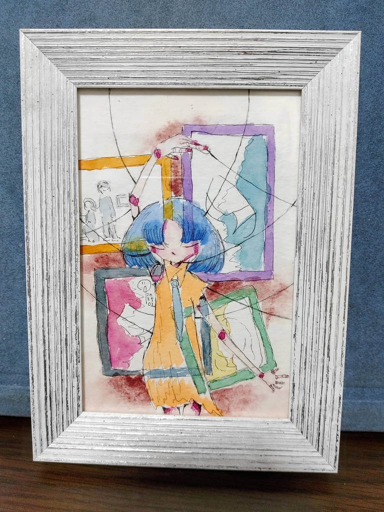額装原画「思い出の中で」(着払い)