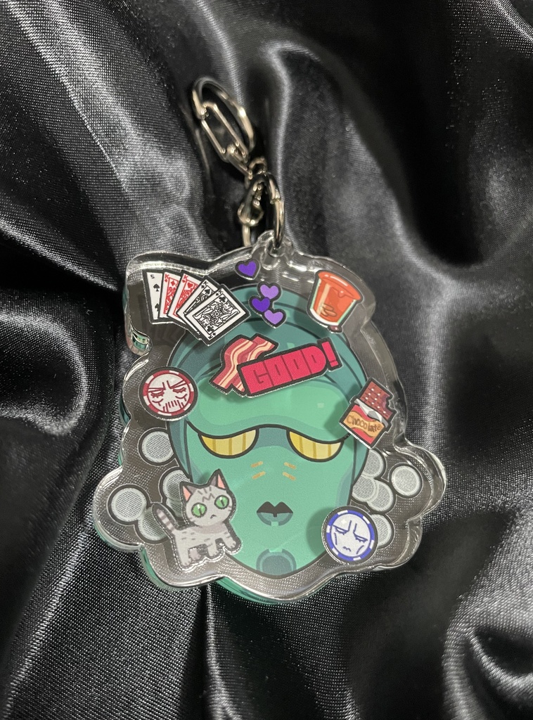 🍫🥃🃏アクリルキーホルダー