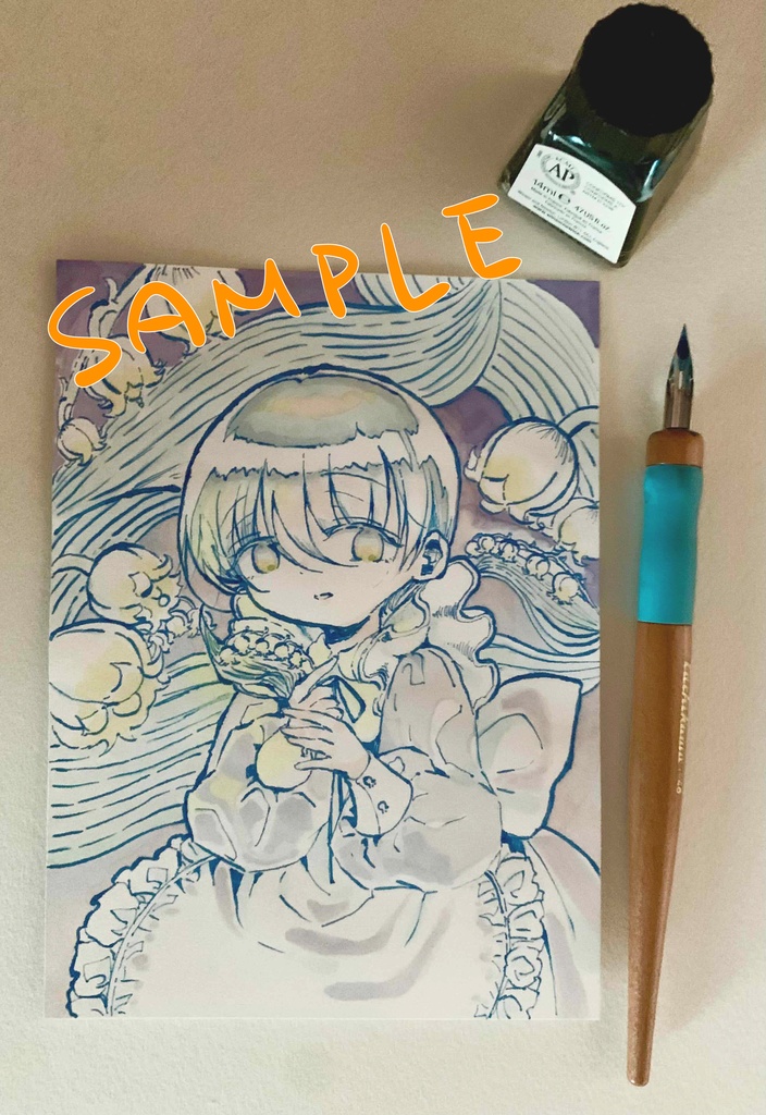 原画【男の子】「スズランと少年」