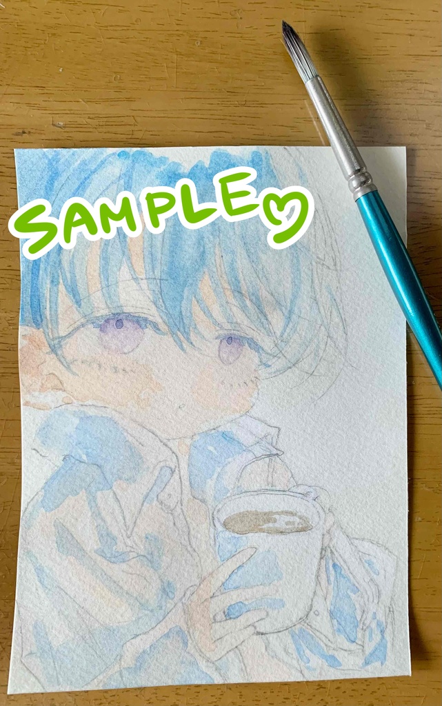 原画【男の子】「寝起き_A55」