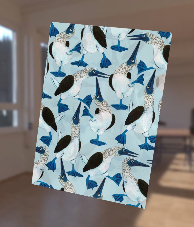 クリアファイル<アオアシカツオドリ>