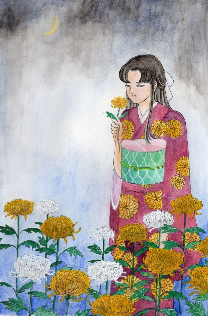ポストカード　大輪菊