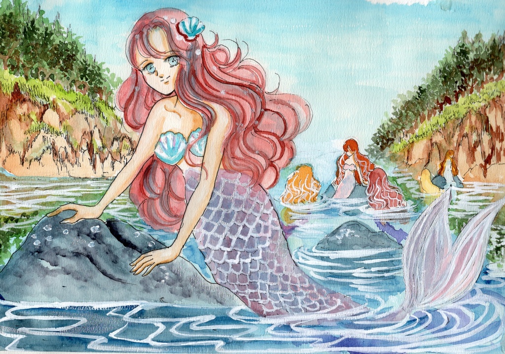 ポストカード　｢人魚の住み処｣