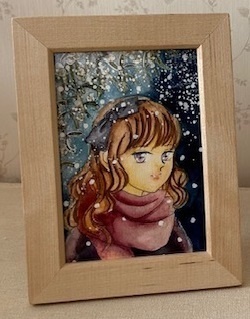 原画「宿り木の下で　少女ver」