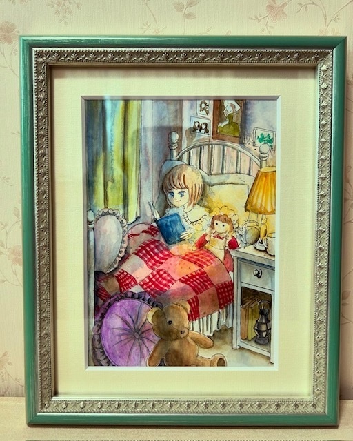 額装原画「おやすみの時間」