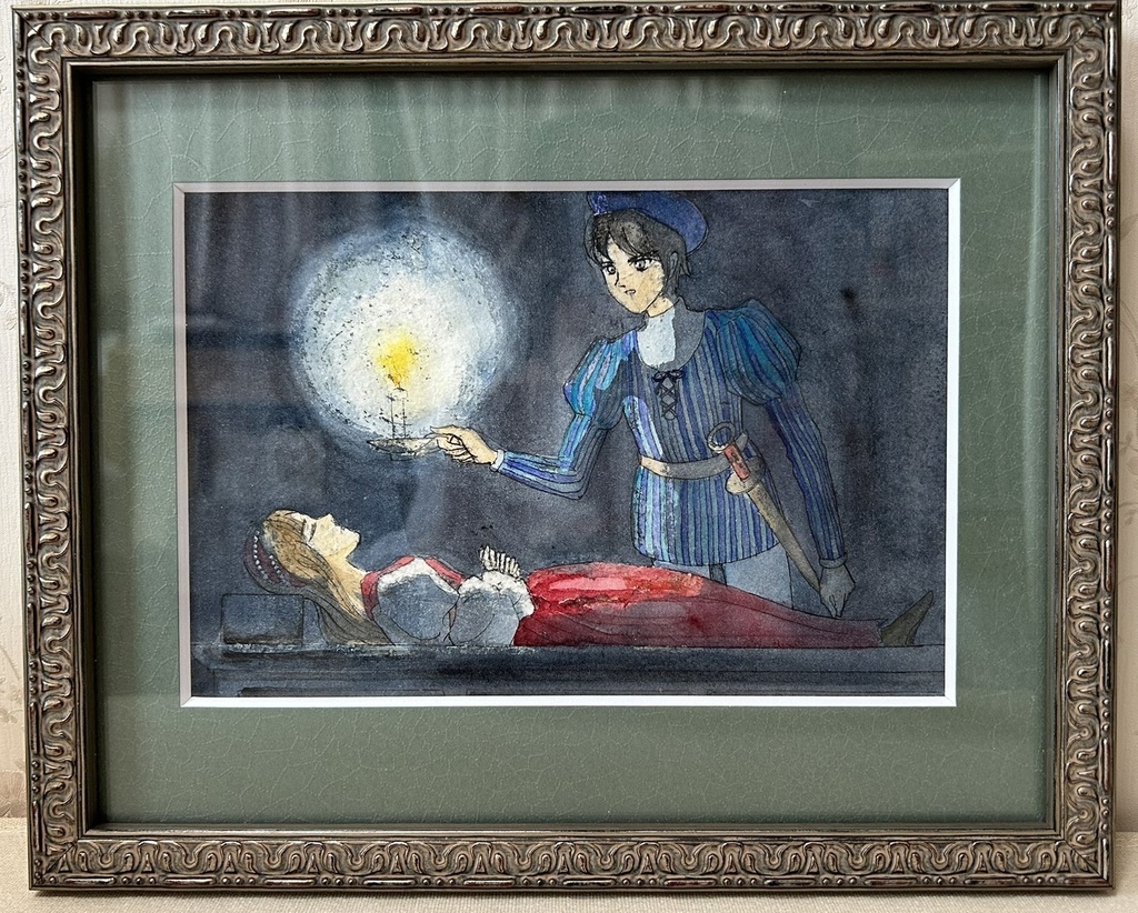 額装原画「霊廟(ロミオとジュリエット)」