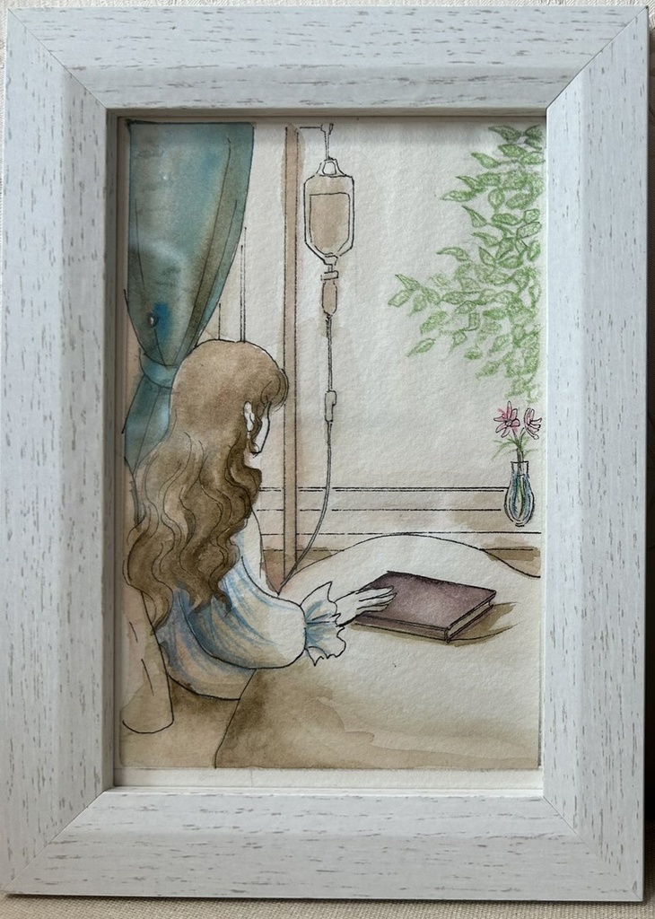 額装原画「若葉の頃」