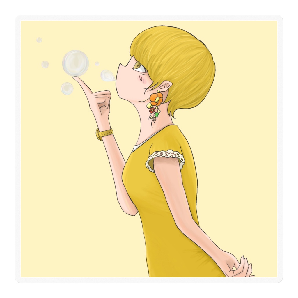 Shabonステッカー(yellow)
