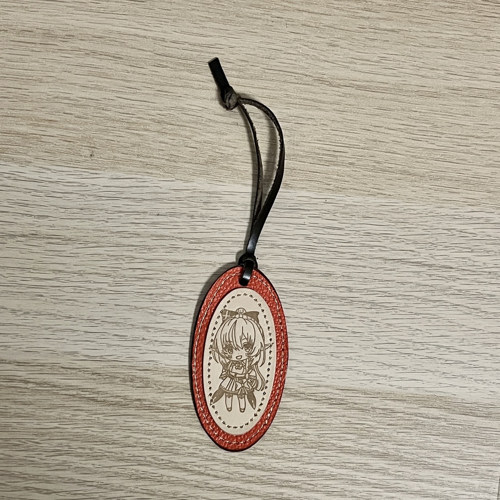 【非公式】不知火フレアの本革キーホルダー