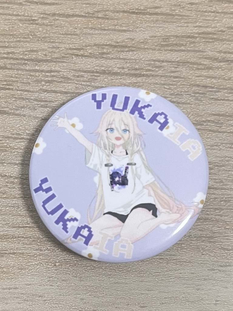 IAちゃん缶バッジ(結月ゆかりさんTシャツ着用)
