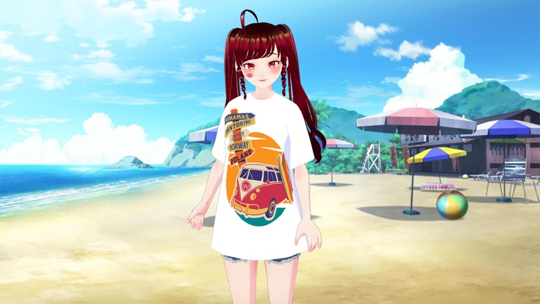 'Adventure' Oversized Graphic Shirt (White)