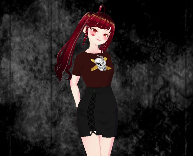 Golden Floral Skull Mini Shirt (Skull Series)