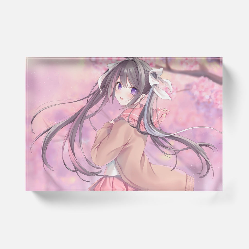 アクリルブロック 桜と成瀬