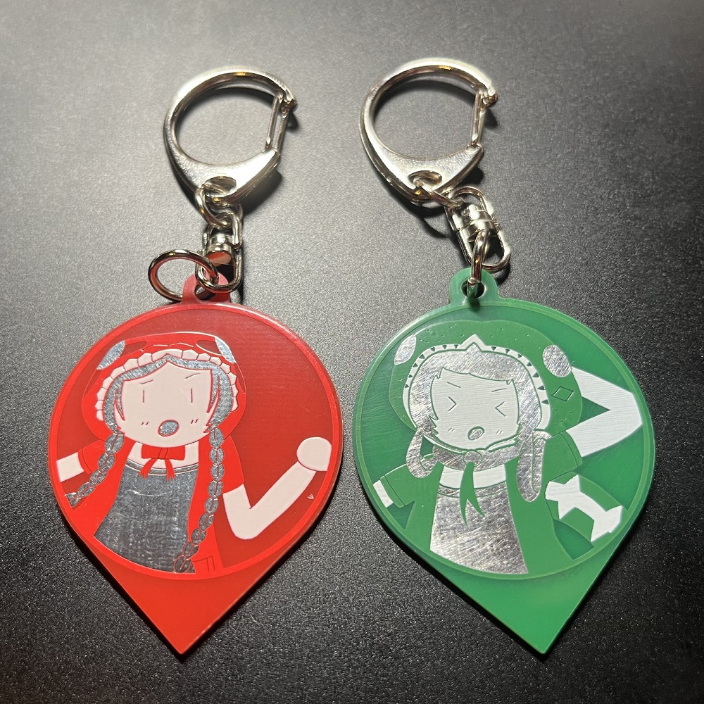 エメラルドツリーボア・アマゾンツリーボア 基板キーホルダー 【委託品】