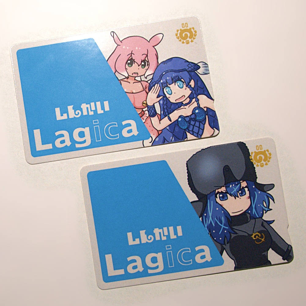 しんかいLagica シーラカンス＆メンダコ / マッコウクジラ (ICカードステッカー)